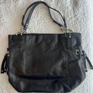 Coach Black Large Leather Bag